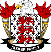 Coat of arms used by the Tasker family in the United States of America