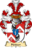 v.23 Coat of Family Arms from Germany for Heitzer