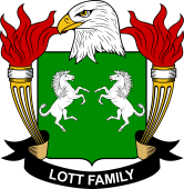 Coat of arms used by the Lott family in the United States of America