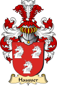 v.23 Coat of Family Arms from Germany for Hausser