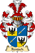 v.23 Coat of Family Arms from Germany for Rentsch