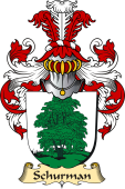 v.23 Coat of Family Arms from Germany for Schurman