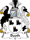 English Coat of Arms for the family Booth