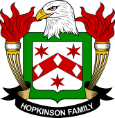 Coat of arms used by the Hopkinson family in the United States of America