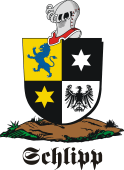German shield on a mount for Schlipp