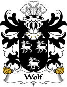 Welsh Coat of Arms for Wolf (of Wolvesnewton and Usk, Monmouthshire)