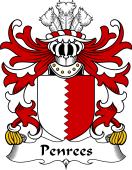 Welsh Coat of Arms for Penrees (or Penrice, of Penrice, Gower)