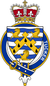 British Garter Coat of Arms for Tucker (England)