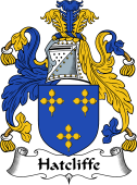English Coat of Arms for the family Hatcliffe