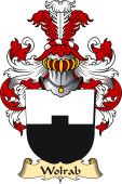v.23 Coat of Family Arms from Germany for Wolrab