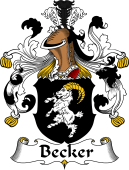 German Wappen Coat of Arms for Becker