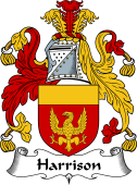 English Coat of Arms for the family Harrison