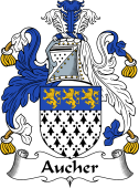English Coat of Arms for the family Aucher