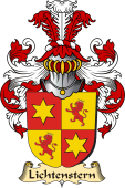 v.23 Coat of Family Arms from Germany for Lichtenstern
