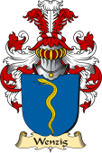 v.23 Coat of Family Arms from Germany for Wenzig