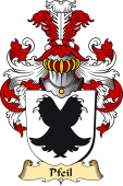 v.23 Coat of Family Arms from Germany for Pfeil