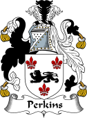 English Coat of Arms for the family Perkins