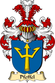 v.23 Coat of Family Arms from Germany for Pfeffel