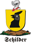 German shield on a mount for Schilder