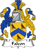 English Coat of Arms for the family Falcon