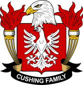 Coat of arms used by the Cushing family in the United States of America