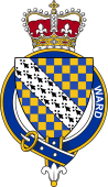 British Garter Coat of Arms for Ward (England)