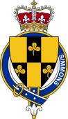 British Garter Coat of Arms for Simmons (England)