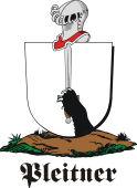 German shield on a mount for Pleitner