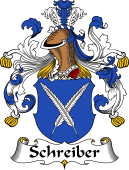 German Wappen Coat of Arms for Schreiber