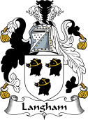 English Coat of Arms for the family Langham