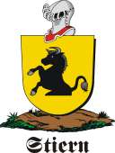 German shield on a mount for Stiern