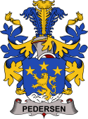 Coat of arms used by the Danish family Pedersen or Pedersön