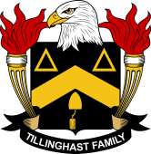 Coat of arms used by the Tillinghast family in the United States of America