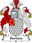 English Coat of Arms for the family Surtees