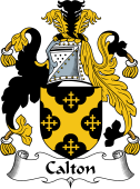 English Coat of Arms for the family Calton