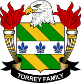 Coat of arms used by the Torrey family in the United States of America