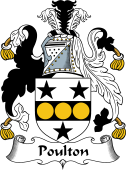 English Coat of Arms for the family Poulton
