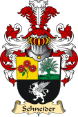 v.23 Coat of Family Arms from Germany for Schneider