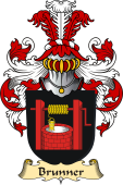 v.23 Coat of Family Arms from Germany for Brunner