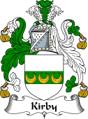 English Coat of Arms for the family Kirby