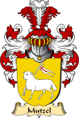 v.23 Coat of Family Arms from Germany for Mutzel