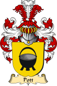v.23 Coat of Family Arms from Germany for Pott