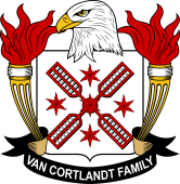 Coat of arms used by the Van Cortlandt family in the United States of America