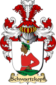 v.23 Coat of Family Arms from Germany for Schwartzkopf