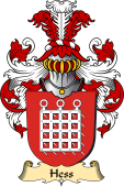 v.23 Coat of Family Arms from Germany for Hess