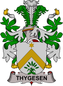 Coat of arms used by the Danish family Thygesen 2