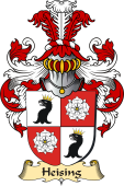 v.23 Coat of Family Arms from Germany for Heising