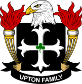 Coat of arms used by the Upton family in the United States of America