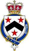 British Garter Coat of Arms for Willis (England)