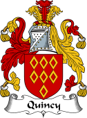 English Coat of Arms for the family Quincy